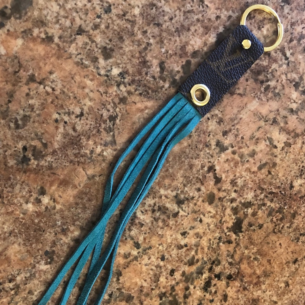 Upcyled Louis Vuitton keychain